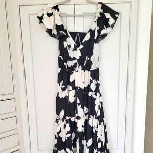 Anthropologie Silverlake Flutter Sleeve Dress Size Medium